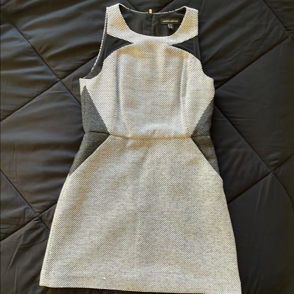 Elegant Black and Gray Women's Dress